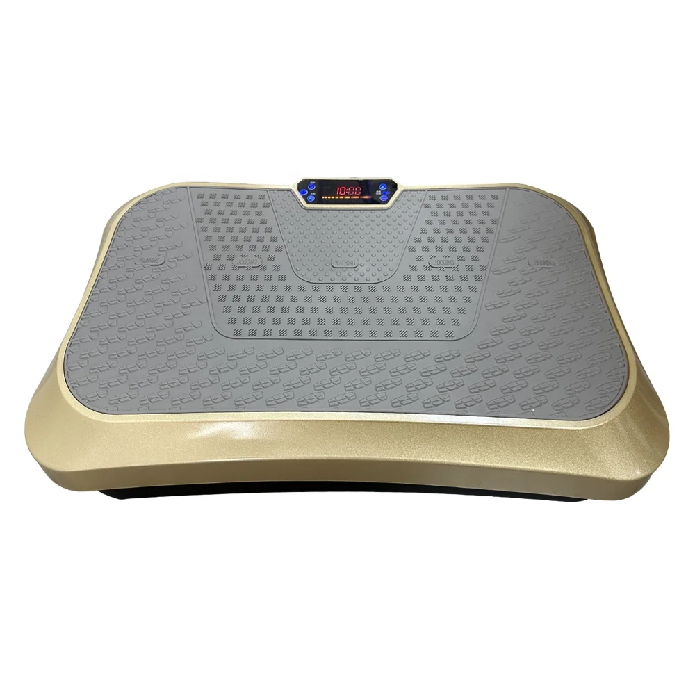 Golden Color Whole Body Vibration Platform Massage Exercise Body  Electromagnetic Vertical Direction for Home Use