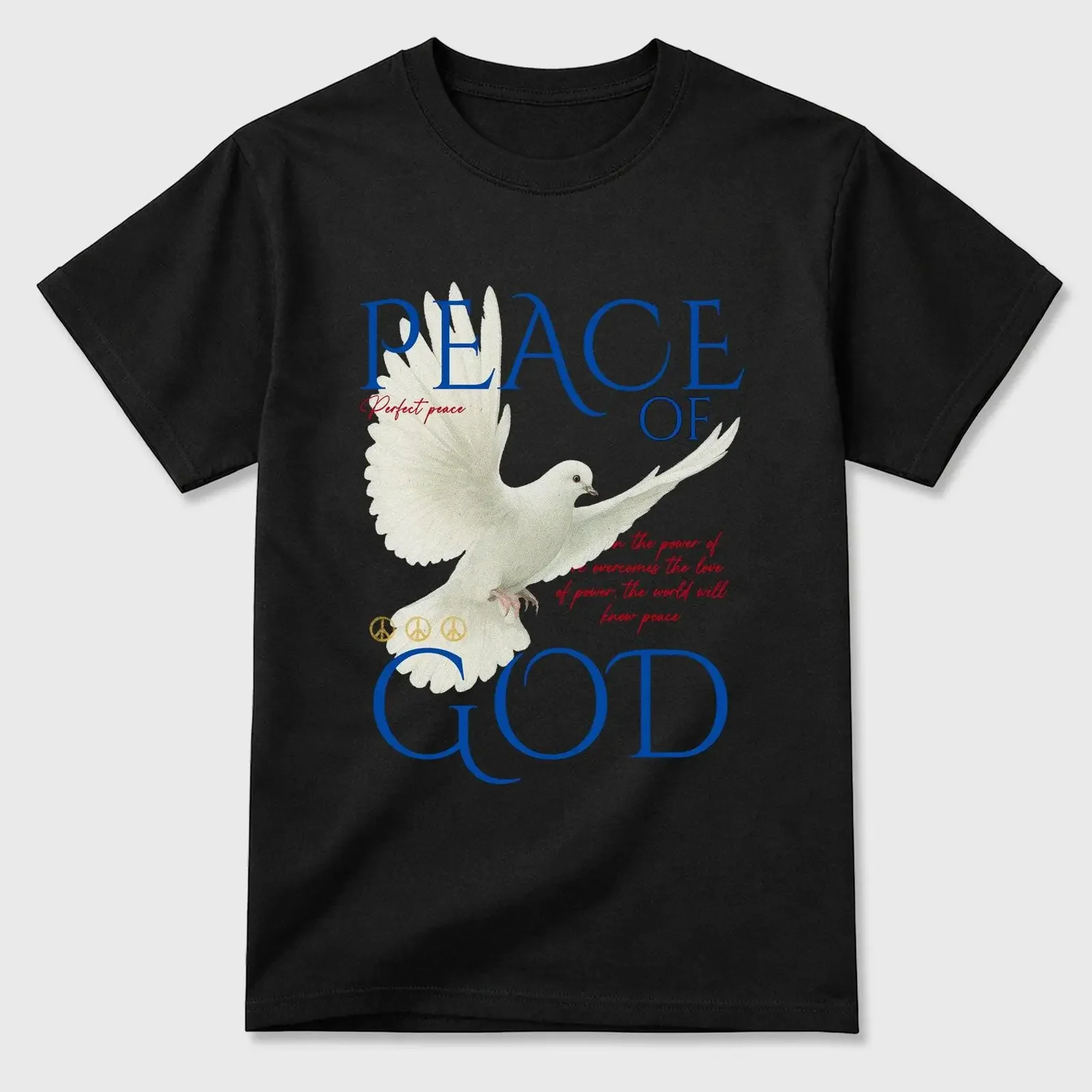 Peace of God T Shirt best to wear with jordans 1s Union x Fragment vintage Washed fashion designer clothes Comfortable Stylish