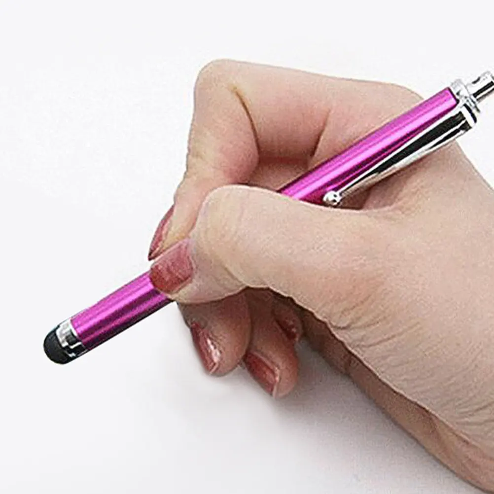 

10Pcs Capacitive Stylus Pens Replaceable Fiber Tips Smooth Writing Screen Touch Pens for Tablets Smartphones Convenient Stylus