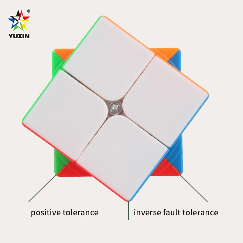 YuXin Schwarzer Kylin-Würfel V2 2X2 Professionelles Geschwindigkeitspuzzle Kinderspielzeug Geschenk Speedcube Original-Zauberwürfel mit spezieller Basis