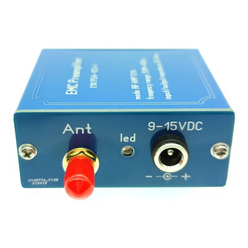 Banda ancha 50M 4GHz para preamplificador de señal LNA para sonda de campo magnético EMI usando Chip PGA103 + y conector hembra
