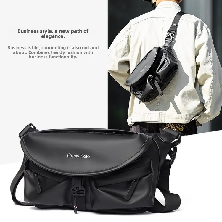 

Casual Lightweight Crossbody Bag for Men Waterproof Leather Membrane Faionable Single oulder Bag for Commuting Versatile ...