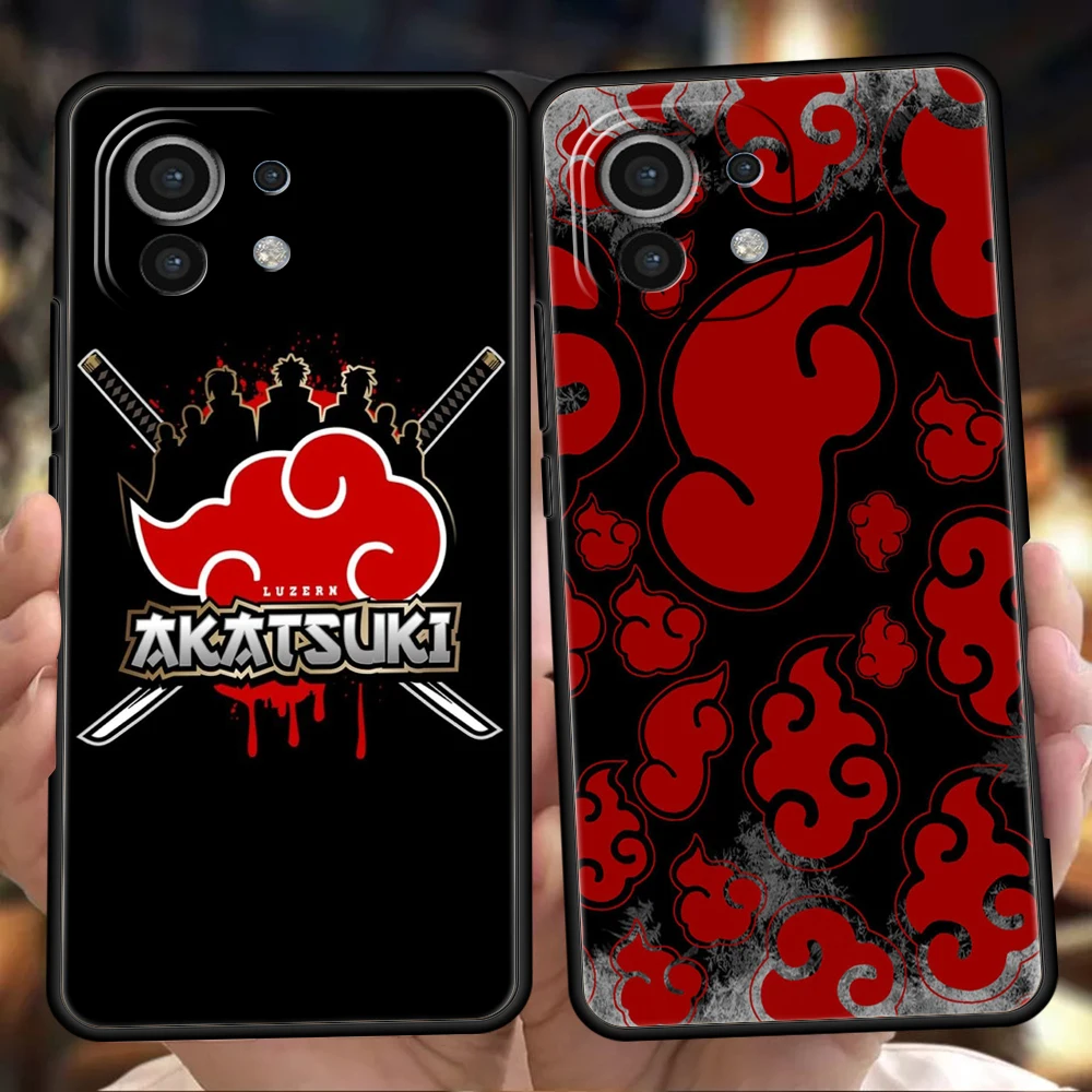 A-Akatsuki Cloud Phone Case for Xiaomi Mi 14 13 12 11 Ultra 13T 12T Poco C51 F3 F4 F5 X3 X4 NFC M3 Pro Lite 5G Silicone Cover