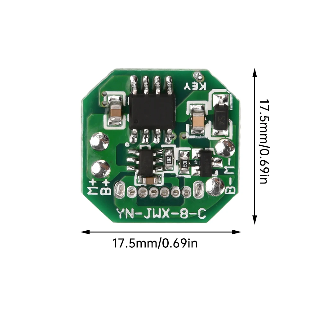 Flashlight Driver Board DIY Circuit Board Type-C Charging and Discharging Integrated Module for 18650/21700 Battery