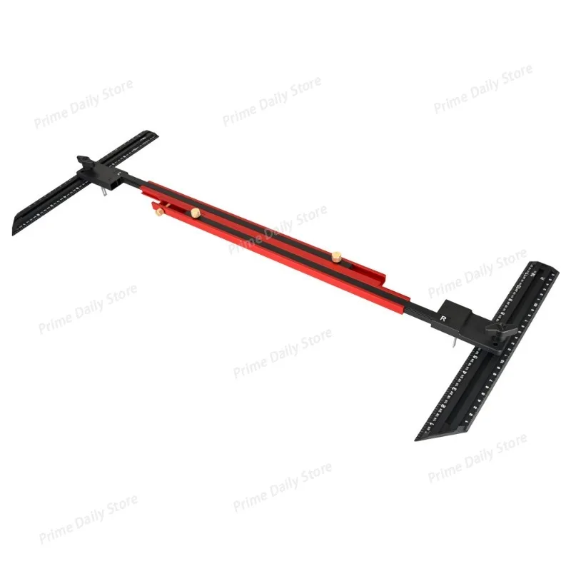 Portable Stair Tread Gauge with Sliding Groove, Lock‑Type Stair Measuring Tool for stair Renovation