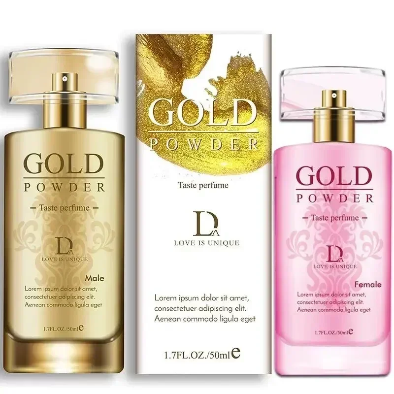 Duai Gold Powder Flirting Perfume Long Lasting Pheromone Spray for Men And Women Couples Sexy Fragrance