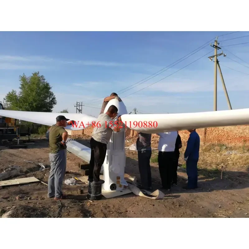 WMWMNU 10KW Hybrid Solar Wind Turbine System with Permanent Magnet Generator MPPT PWM Controller for House Use