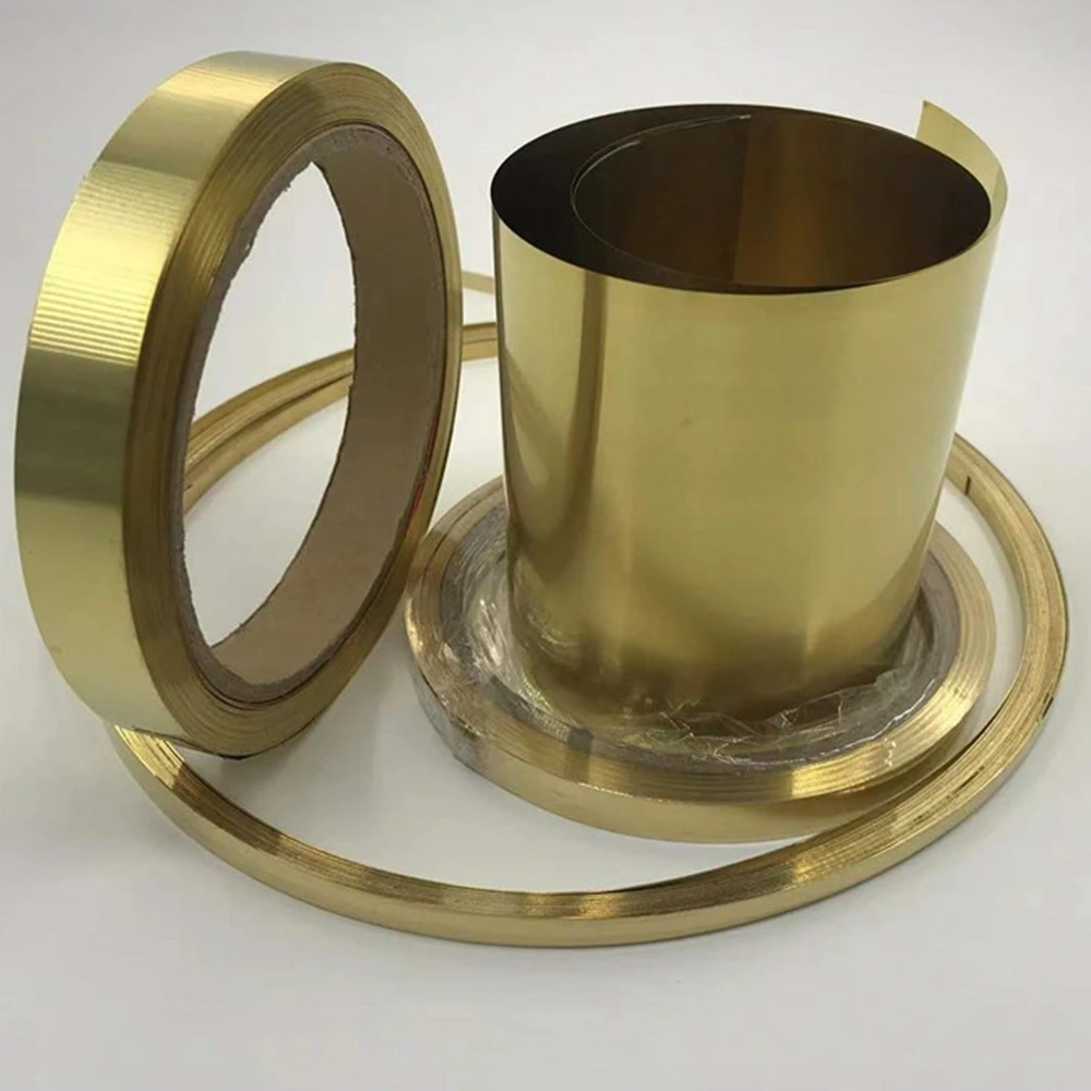 

1meter Thickness 0.1/0.2/0.3/0.5mm wide 10mm 1Meter Thin Brass Strip Brass Sheet gold film Brass Foil Brass plate H6