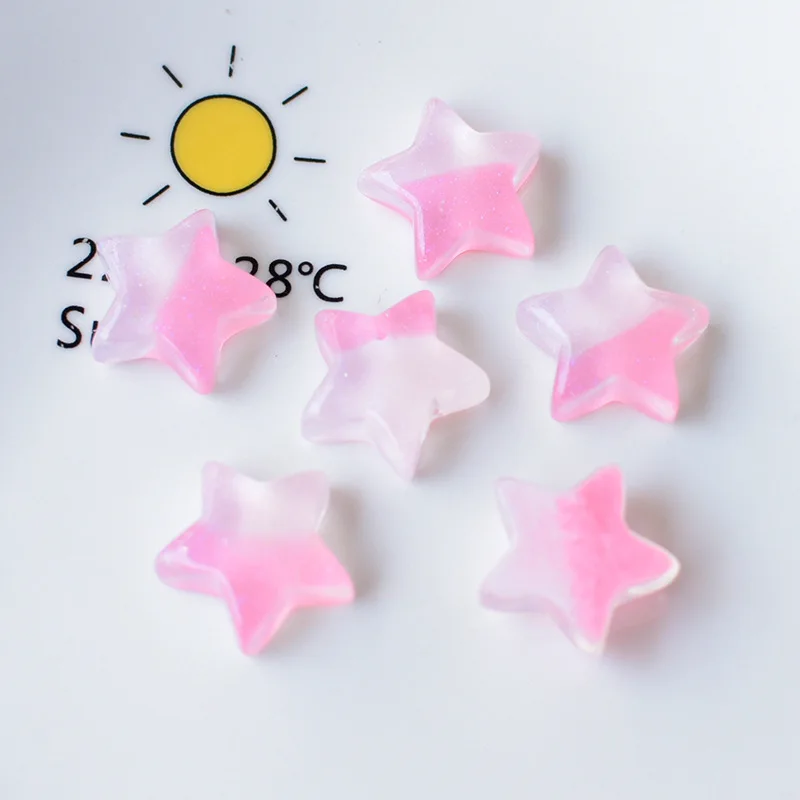 Kawaii Hearts Slime Charms Flatback Cute Flower DIY Resin Mix Ins For Fluffy Cloud Clear Slime Hair Phone Case Accessories 10pcs