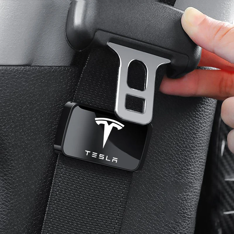 1pcs Car Seat Belt Extender Safetybelt Buckle Extension Plug For Tesla Model 3 Model X Model S Model Y Auto Interior Accessories