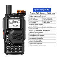 Quansheng UVK5 Walkie Talkie Professional Civil Outdoor Go on Road Trip UV Multi-Frequency Full-Length Handheld WalkieJKL
