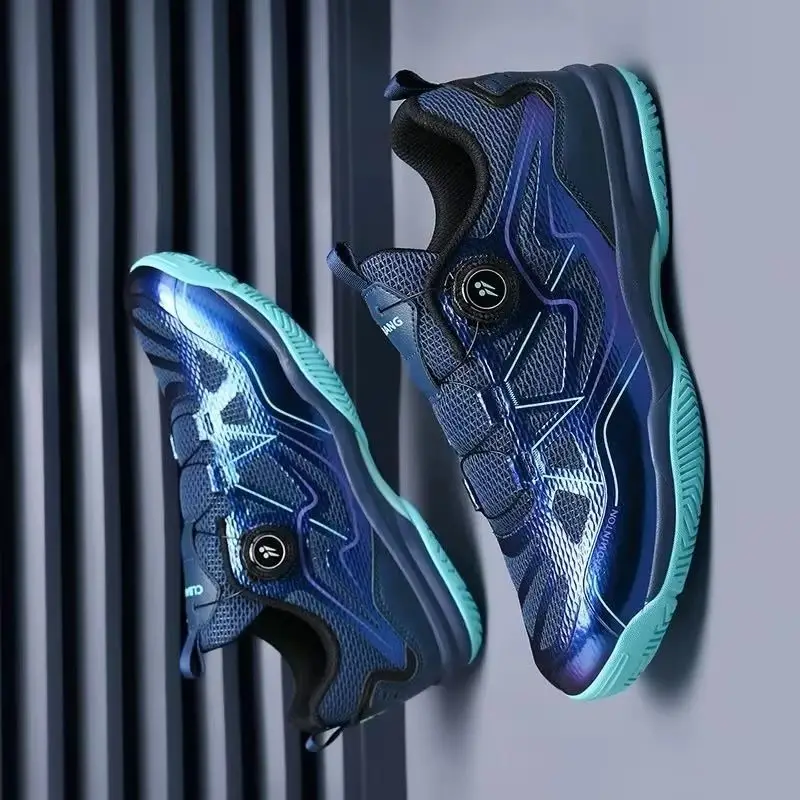 2026 Hot Sale Mesh Rotating Buckle Youth Badminton Shoes Anti Slip and Wear-resistant Student Table Tennis Training Shoes