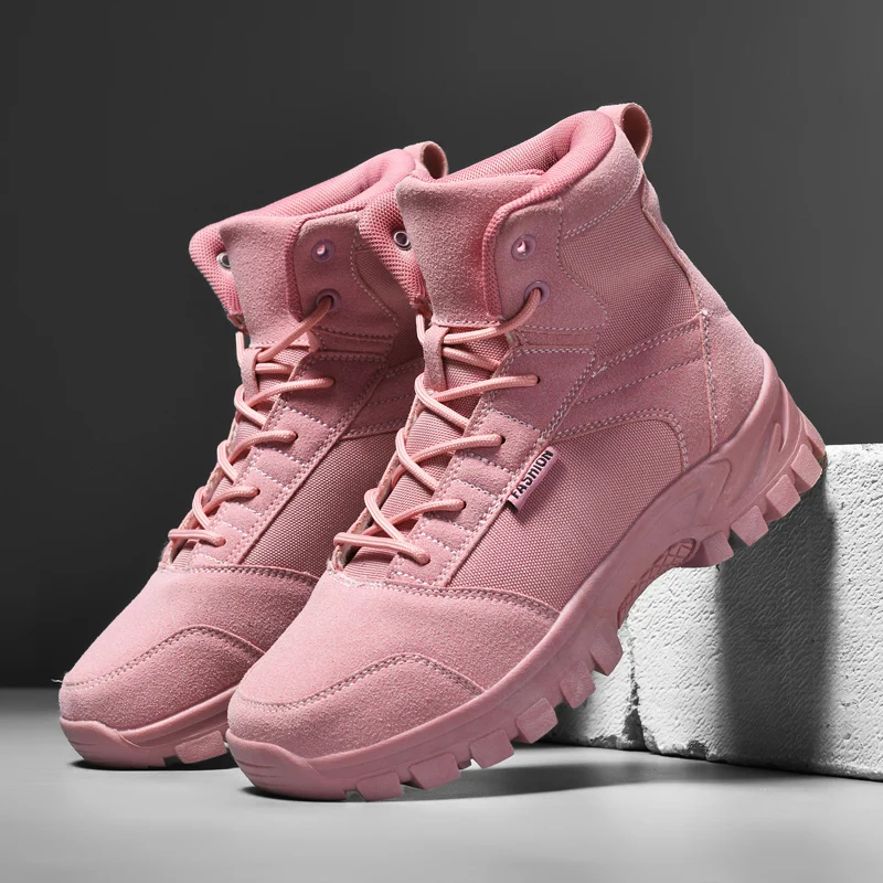 YRZL Men's Hiking Boots  Waterproof Anti Slip Trekking Shoes Mens Mountaineering Boots Outdoor Adventure Footwear Comfortable