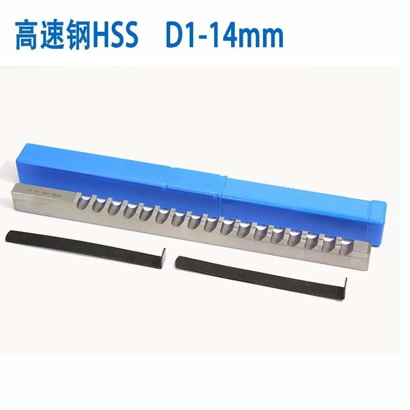 Push-Type Keyway Broach 14mm Metric Square Hole Broaching Tool for CNC Router Metalworking