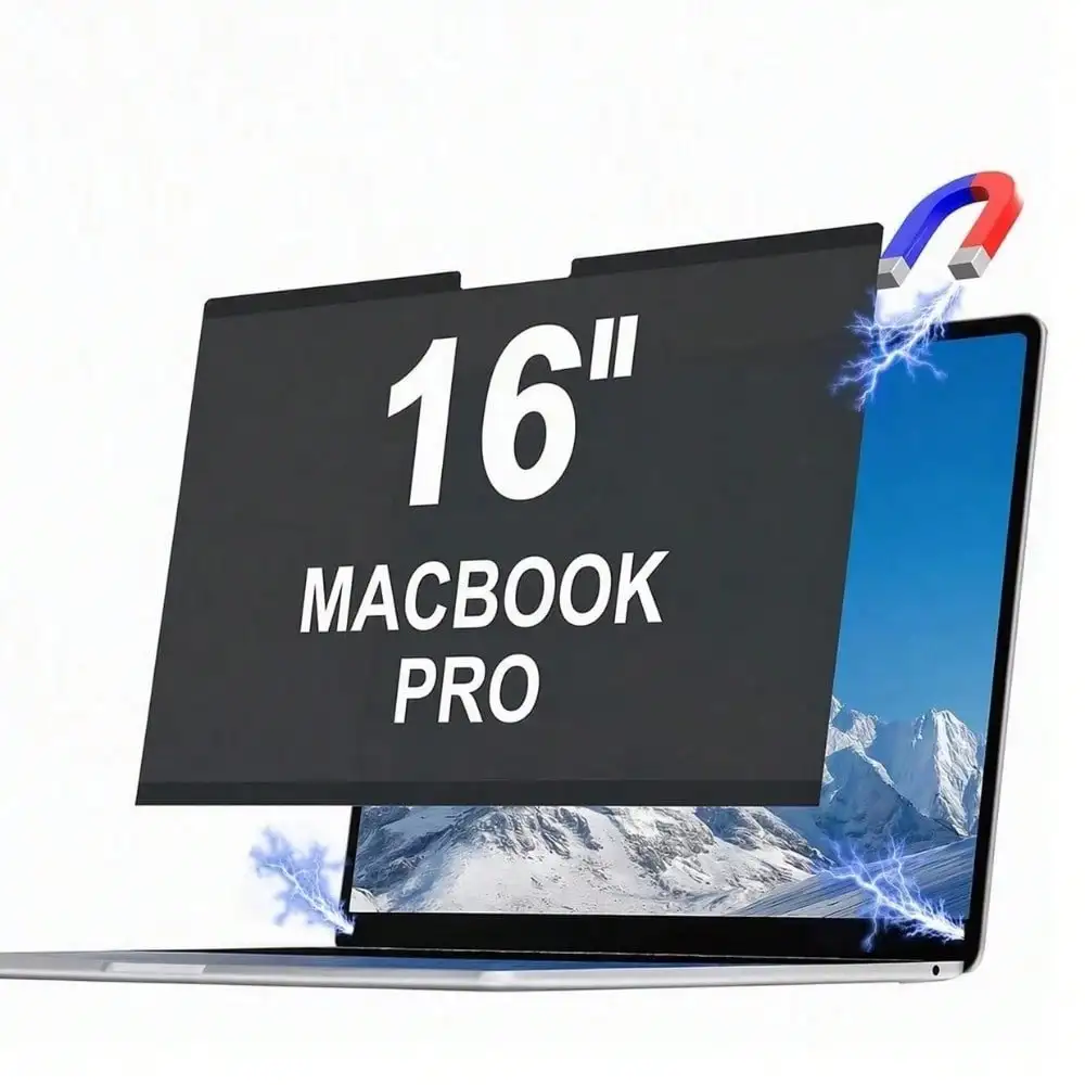 Magnetic Privacy Screen Protector for MacBook Pro 16 Inch (2021-2026 M1 M2 M3 M4 M5 Pro/Max) Removable Anti Glare Shield