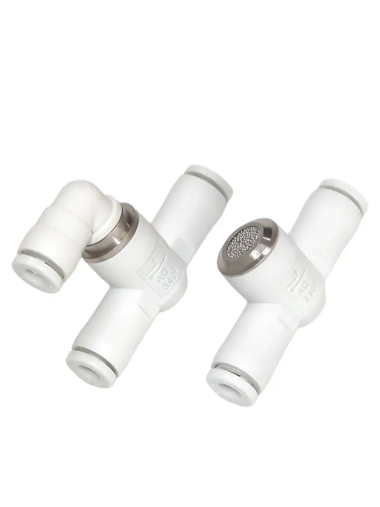 Pneumatic Pipeline Quick Insertion Type Exhaust Valve Connector AQ240F-04-00/340F-04-00/340F-06 Fittings Joint