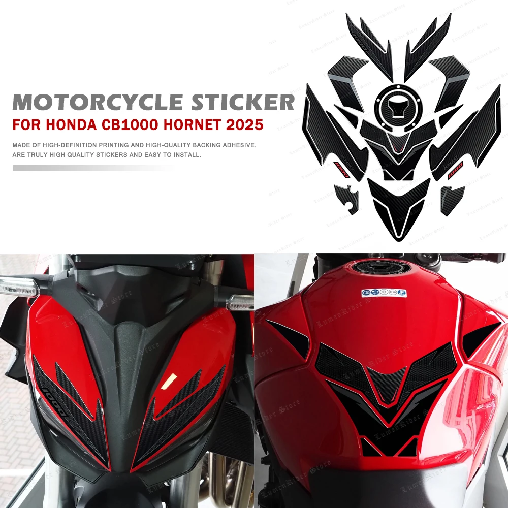 

For Honda CB1000 Hornet 2025 Motorcycle Accessories 3D Epoxy Resin Tank Pad Protection Sticker
