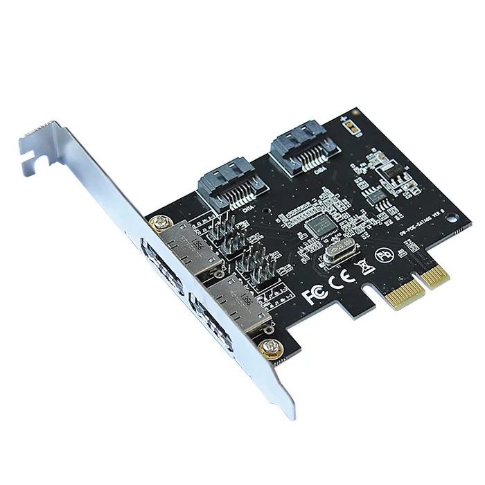2PCS 6Gbps PCI Express To SATA 3.0 Expansion Controller Card Pci Express To Pcmcia
