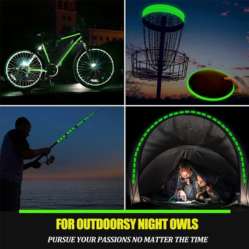 1 рулон флуоресцентной самоклеющейся светящейся в темноте ленты аварийный канал предупреждающая наклейка на выход для декора сцены пожарная безопасность