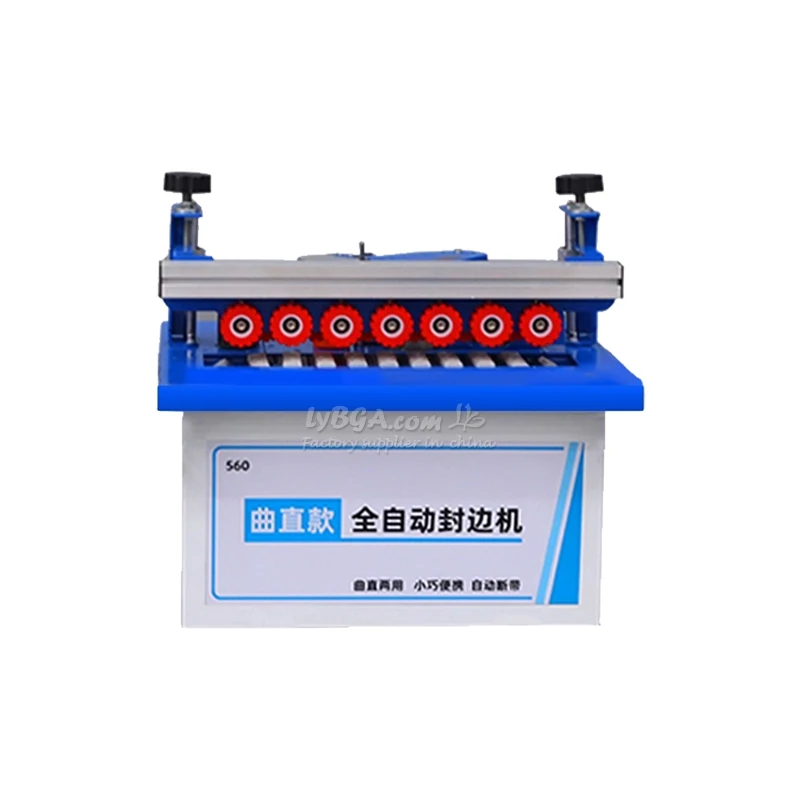 เครื่องปิดขอบอัตโนมัติ LY-560 1200W แบบโค้งและตรง ความกว้าง 6-60 มม. สำหรับงานไม้ แผ่นไม้ปาร์ติเคิล และไม้เนื้อแข็ง