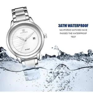 Naviforce-female waterproof quartz crash, ladies watches, top brand, luxury, fashion 10 Main Sales Naviforce Female - №7