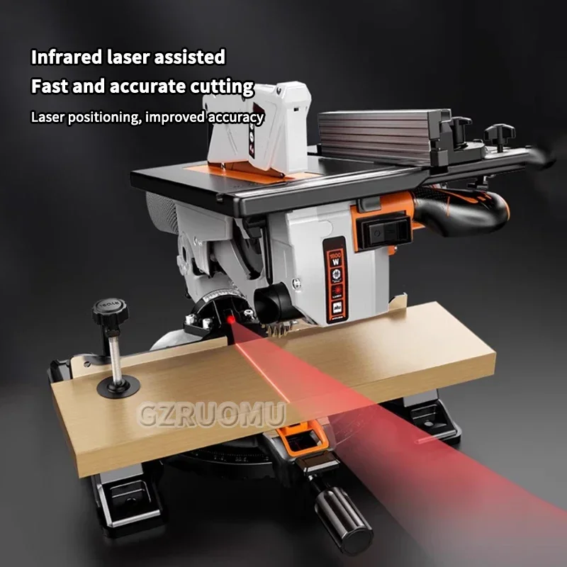 Multi-functional 10-inch Woodworking Cutting Machine - 45-degree Dual-purpose All-in-one Saw for Woodworking