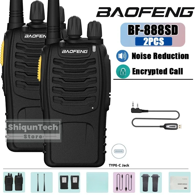 

baofeng BF888SD camping long range walkie talkie Wireless set radios walki communication radio transceiver Two-way intercom