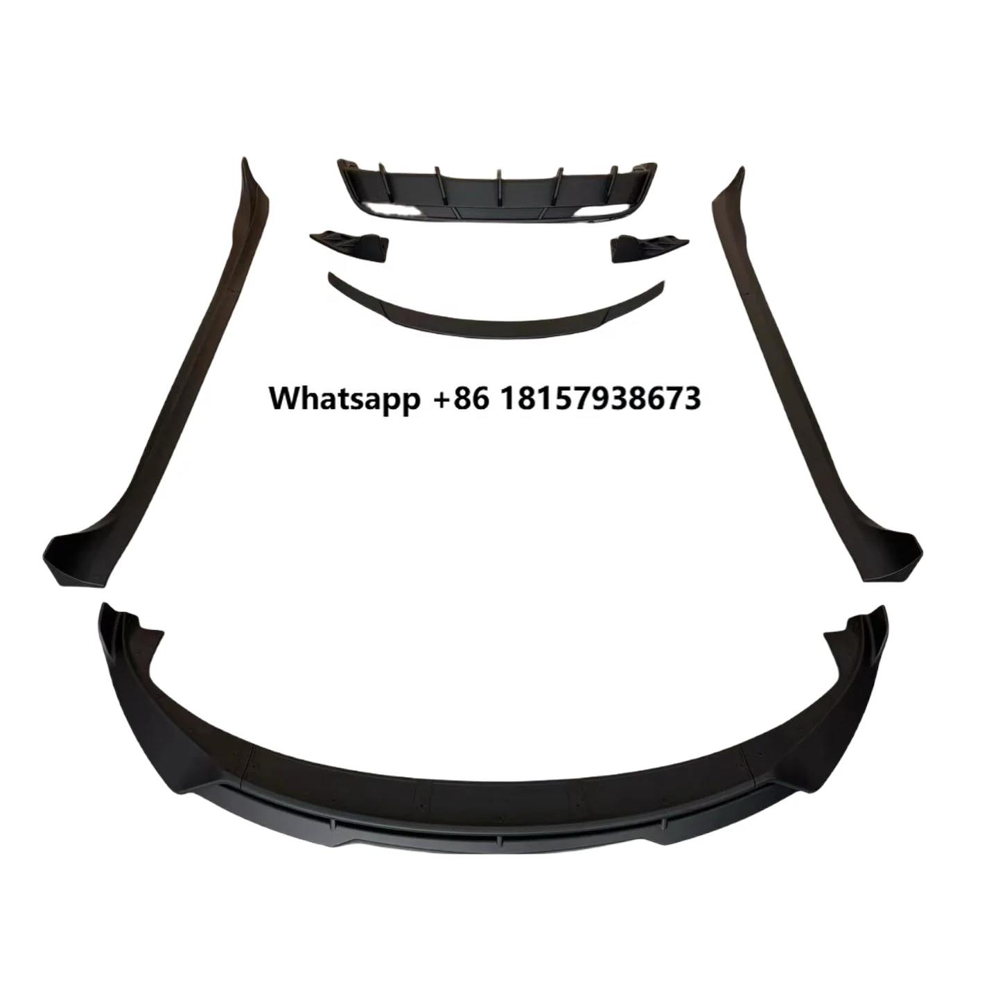 

Car Aero Kit Body Accessories Front Lip Rear Diffuser Side Skirts Rear Spoiler Gloss Black Body Kit for Mode 3l Highland