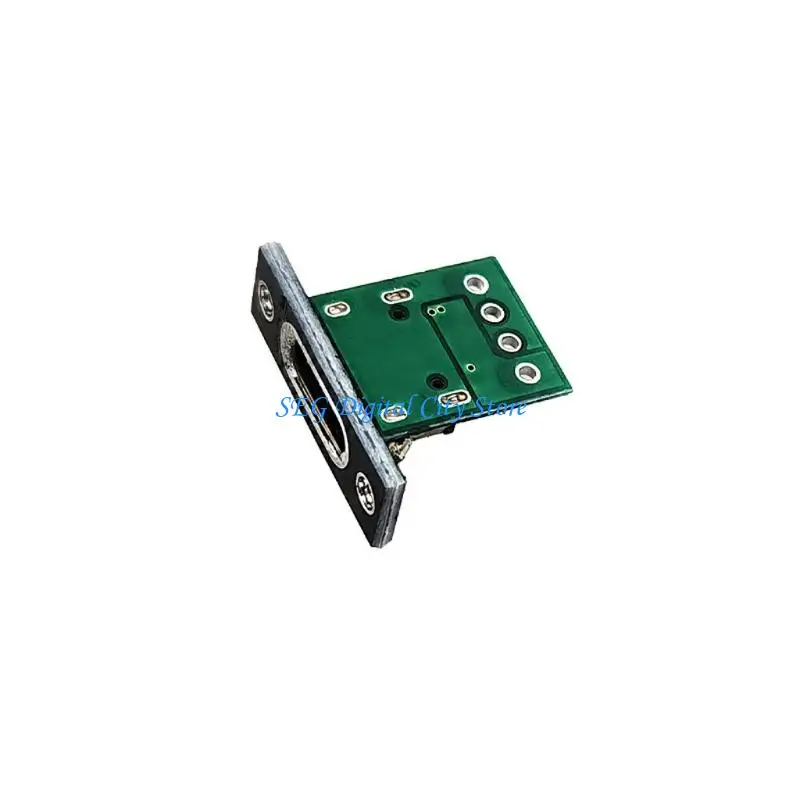 U75B USB C Connectors Adapter Board with Metal Mount Plate for Circuit Testing and Customize Device Build Projects Work