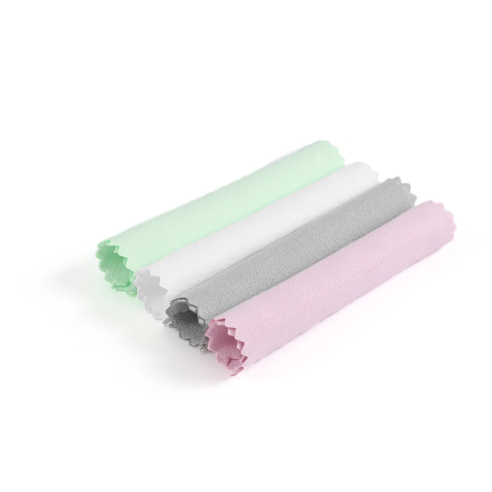 50pcs Jewelry Polishing Cloth Double-Sided Cleaning Cloth Soft Clean Wipe Wiping Cloth for Gold Silver Jewelry Tools