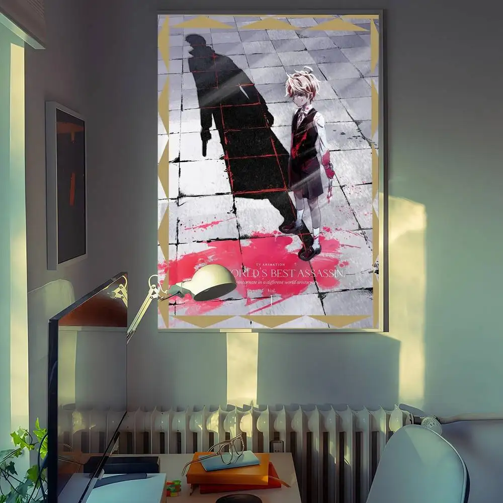 أفضل قاتل في العالم يحصل على ملصقات الفيلم الكلاسيكي المُعاد تجسدت، ملصق ورقي مقاوم للماء، ملصقات جدار فنية لتزيين القهوة #2