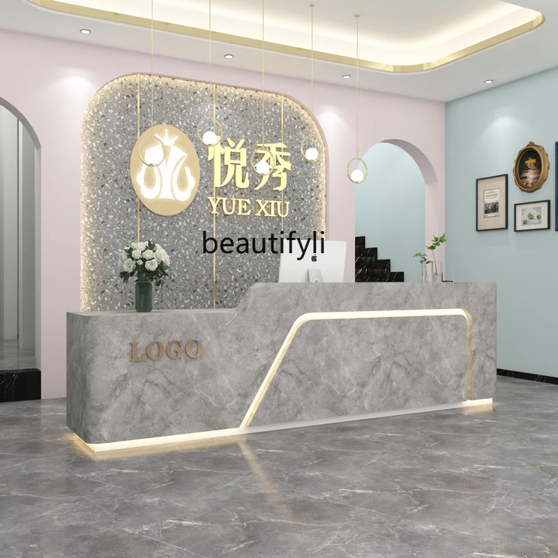 Checkout page Shop Small Custom Bar Counter Company Reception Desk Painting