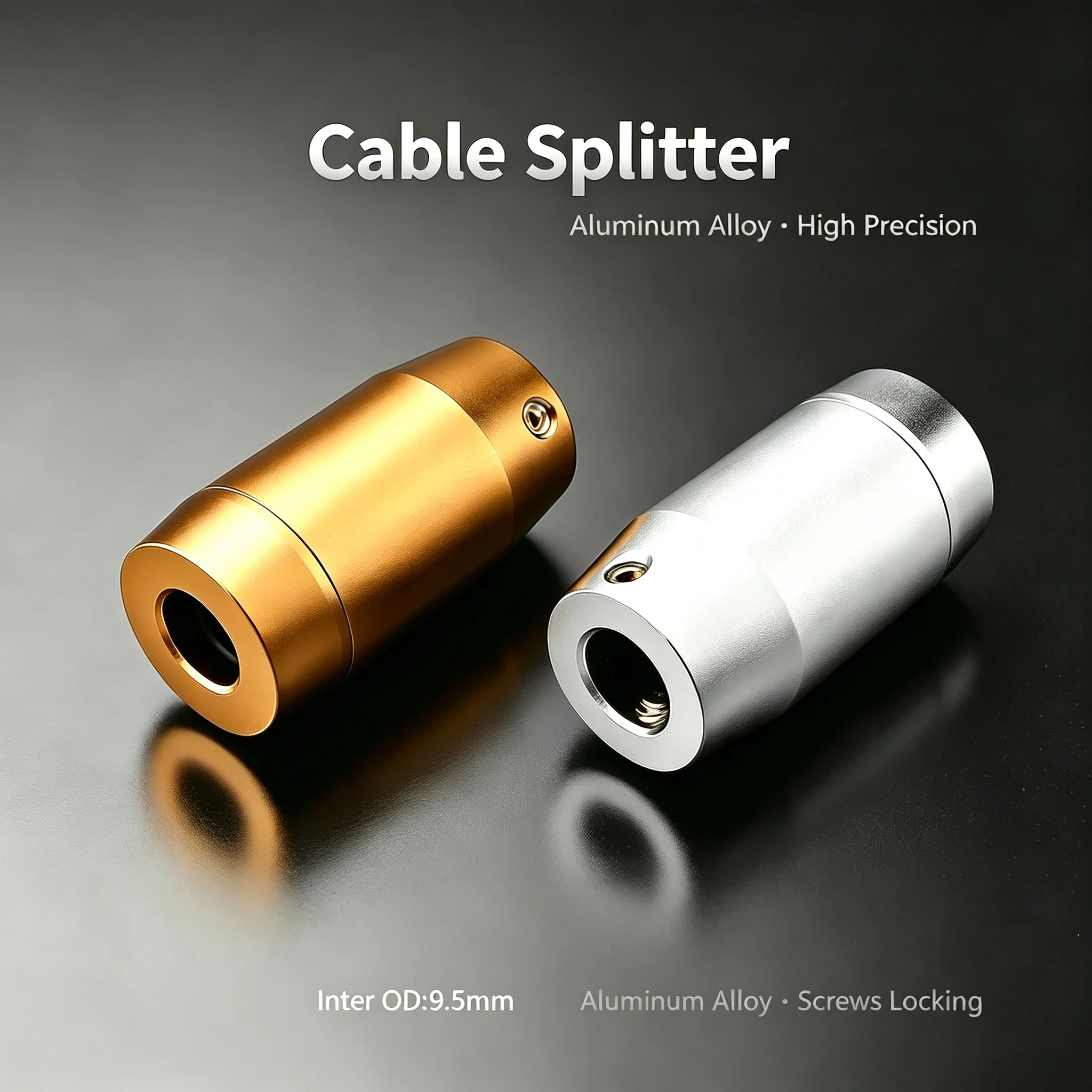 High Quality CT4021G/S Silver Gold Color Speaker RCA Cable Audio Wire Nosie Stopper Ring Cable Diameter 9mm