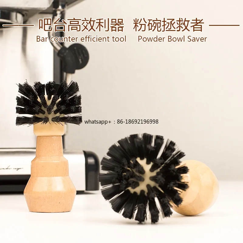 Coffee Machine Handle Solid Wood Cleaning Brush 51/54/58 Mm Universal Residual Powder Coffee Brush