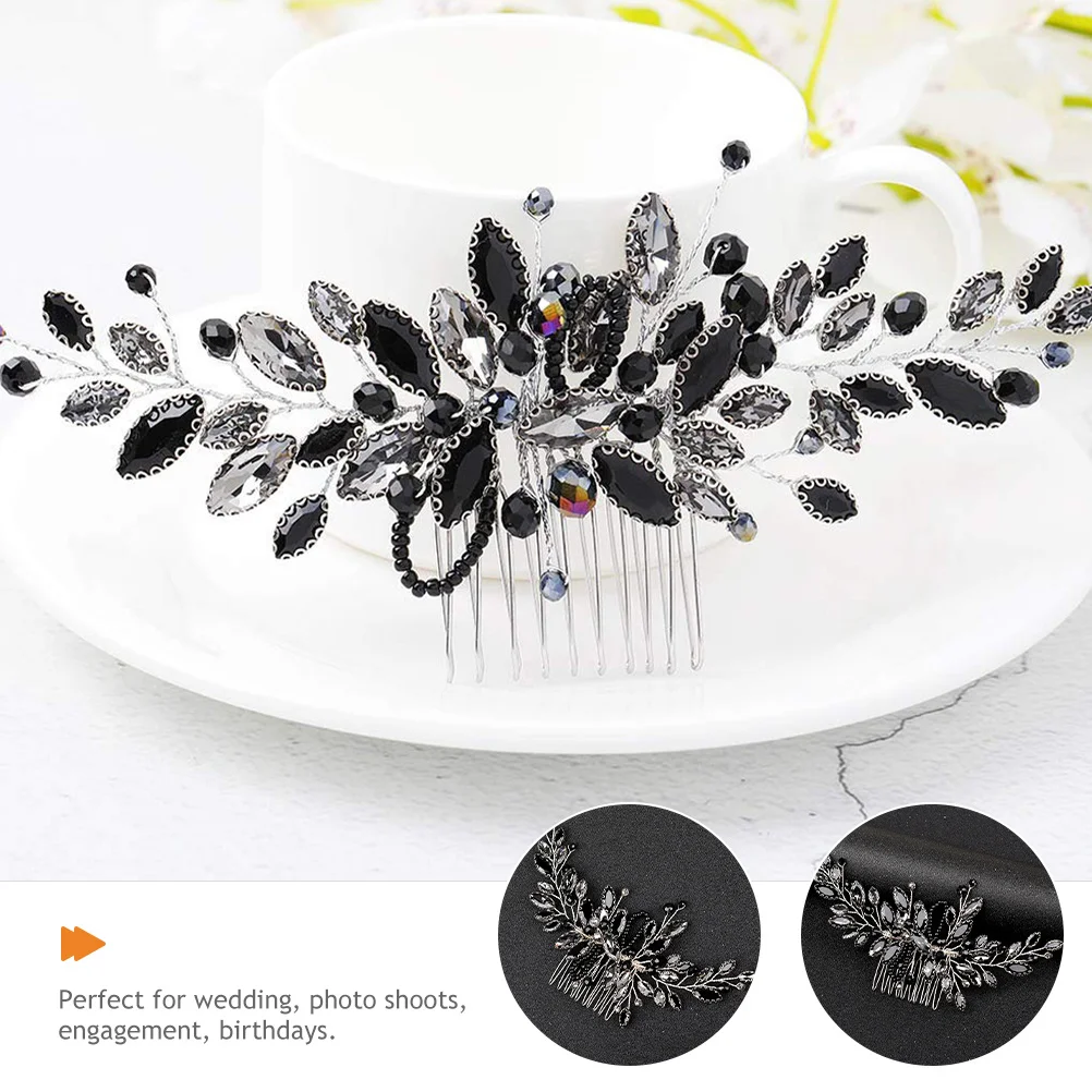

Hair Accessories Glass Claw Comb Bride Wedding Decor for Brides Plastic Pearl Pins