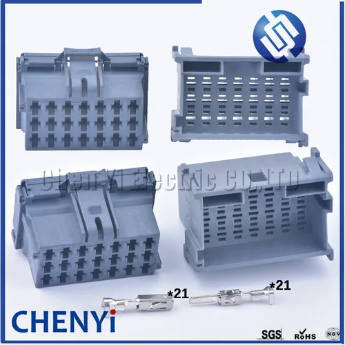 Conector de amplificador de potencia de automóvil macho o hembra de 21 pines enchufe de amplificador de Audio automotriz 8- 968975 -2 1- 967630