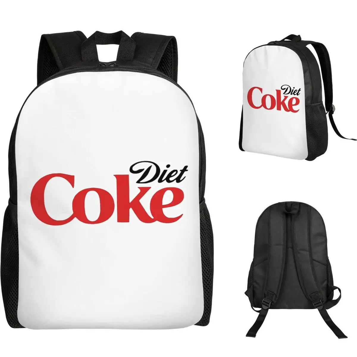 Coke Funny Lover Diet Backpack Student Boys Girls BookBag School Bag Laptop Shoulder Bags