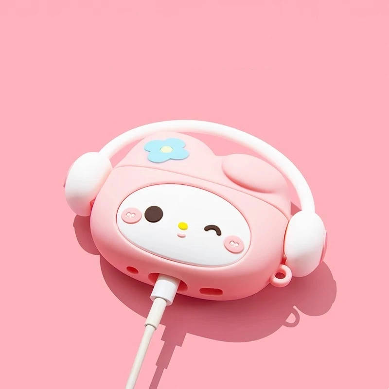 Funda de auriculares Kawaii Sanrio Airpdos1 2 Pro3 Hello Kitty Apple, carcasa protectora inalámbrica Bluetooth, lindo regalo de vacaciones para niñas