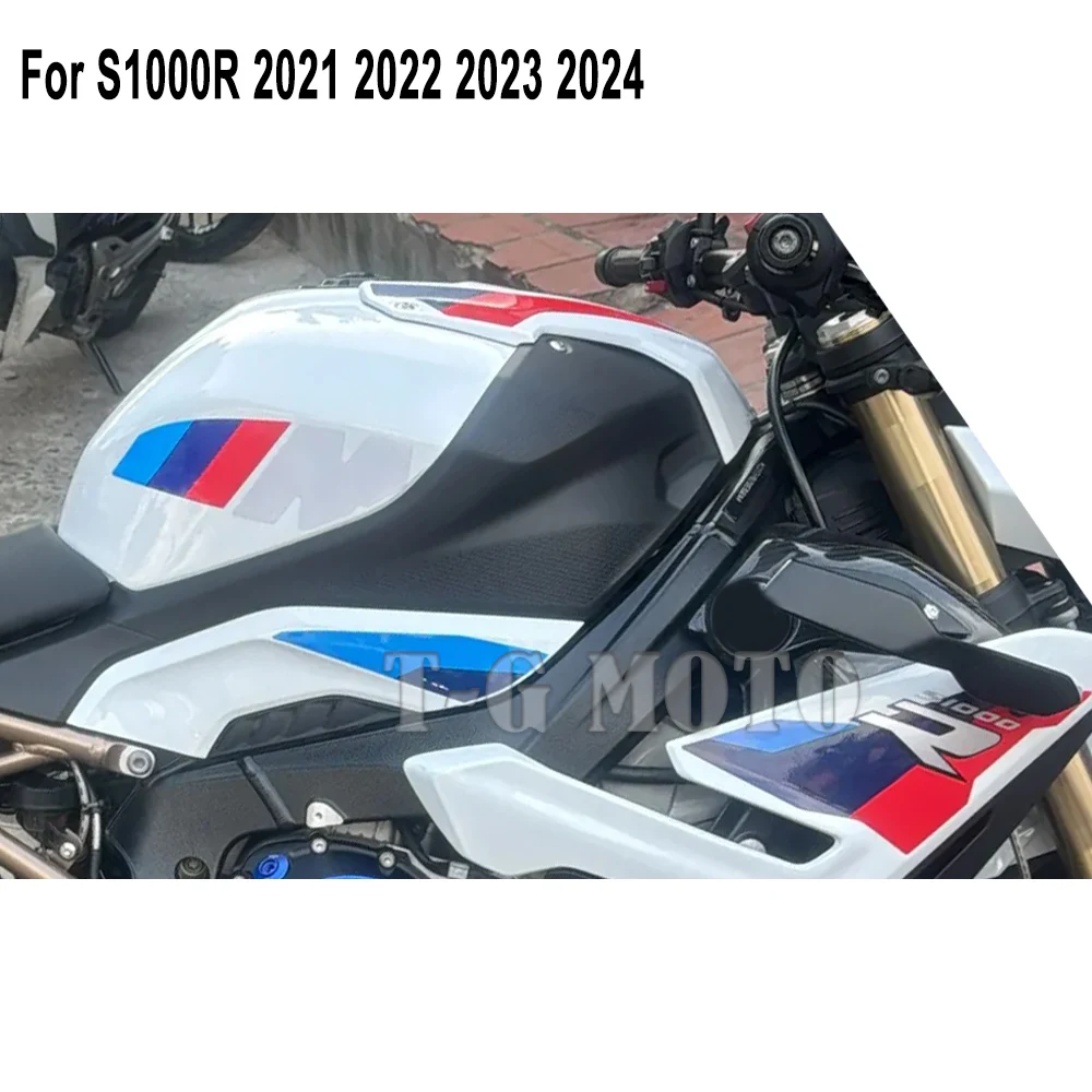 Für BMW S1000R S1000R S1000 M M1000R Motorrad Schutz Tank Knie Pad Griffe Gas Heizöl Aufkleber Aufkleber 2021 2022 2023 2024