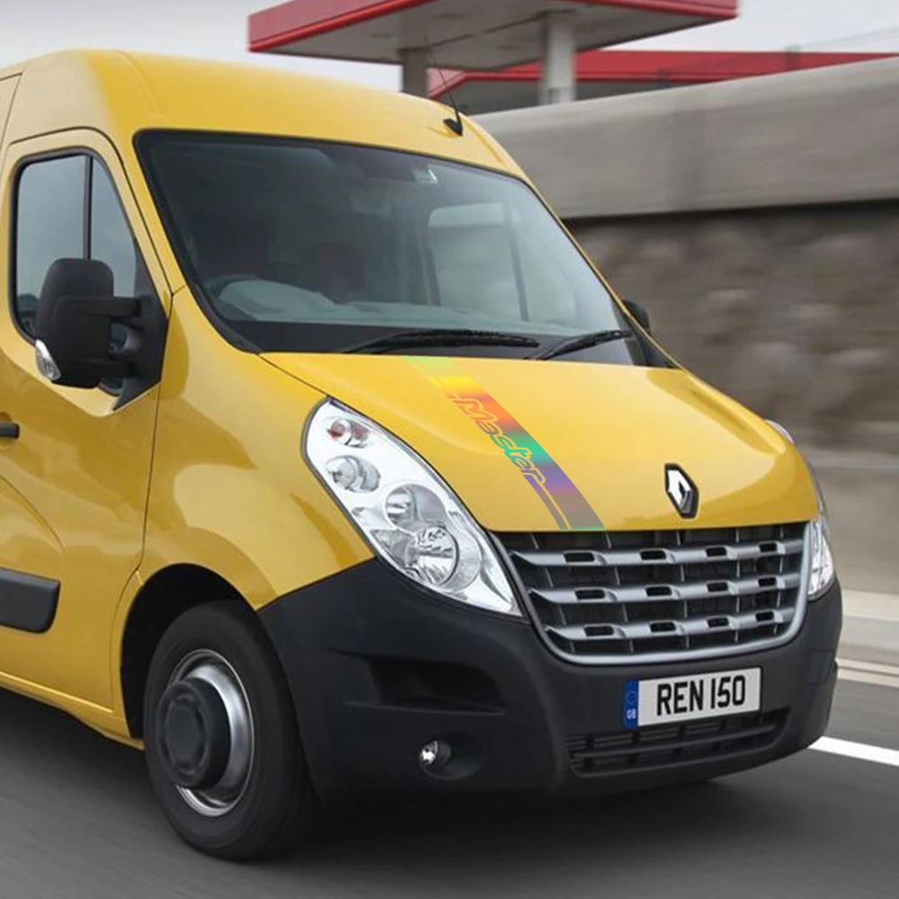 ملصقات فان هود لرينو ماستر 2 3 4 سيارة بونيه الرسومات المشارب ديكور ملصق مائي غطاء الفينيل ضبط السيارات اكسسوارات