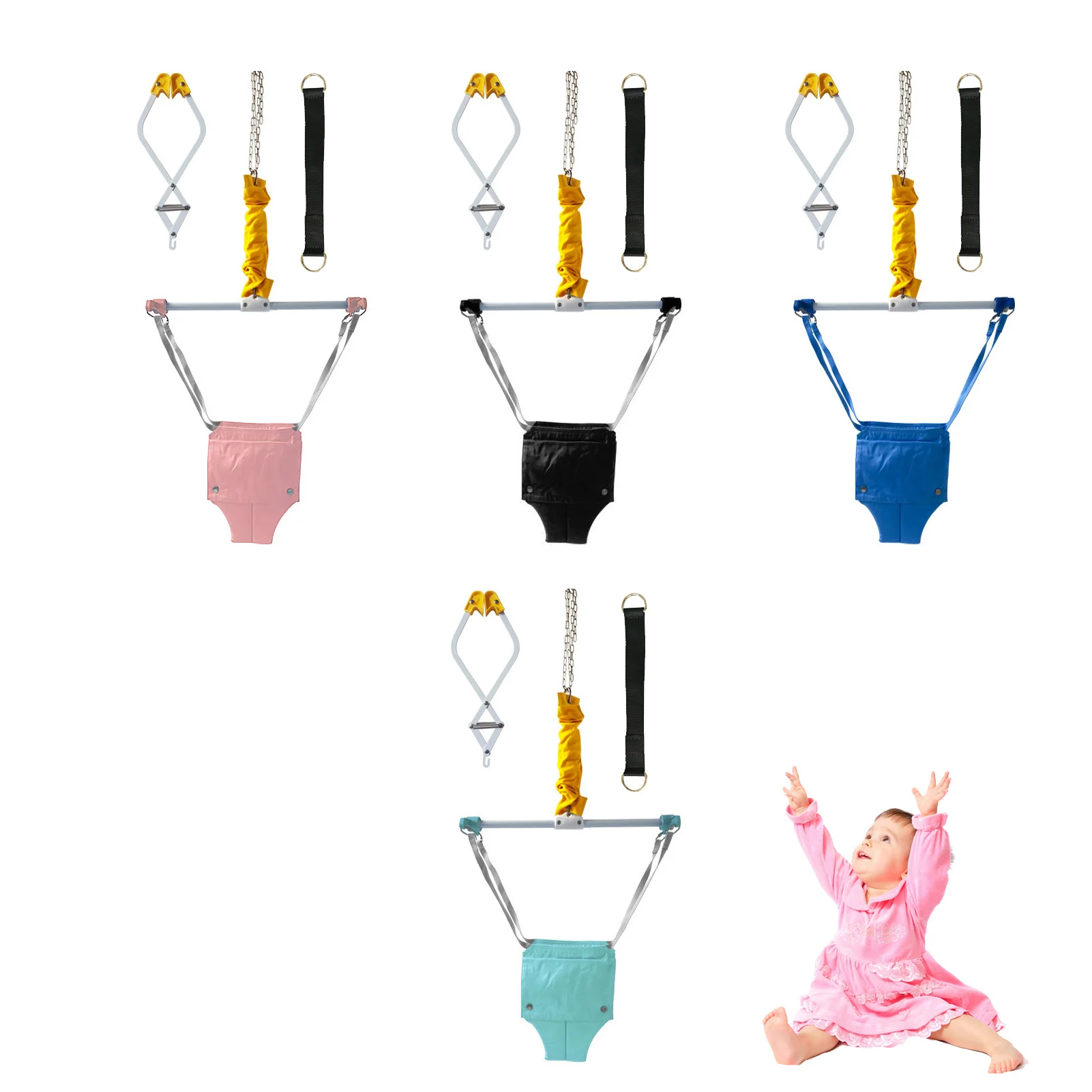 Baby Door Jumper Swing Bumper Exerciser Outdoor Toddlers Hammock Pod Swing Children Entertainment Seats Supplies