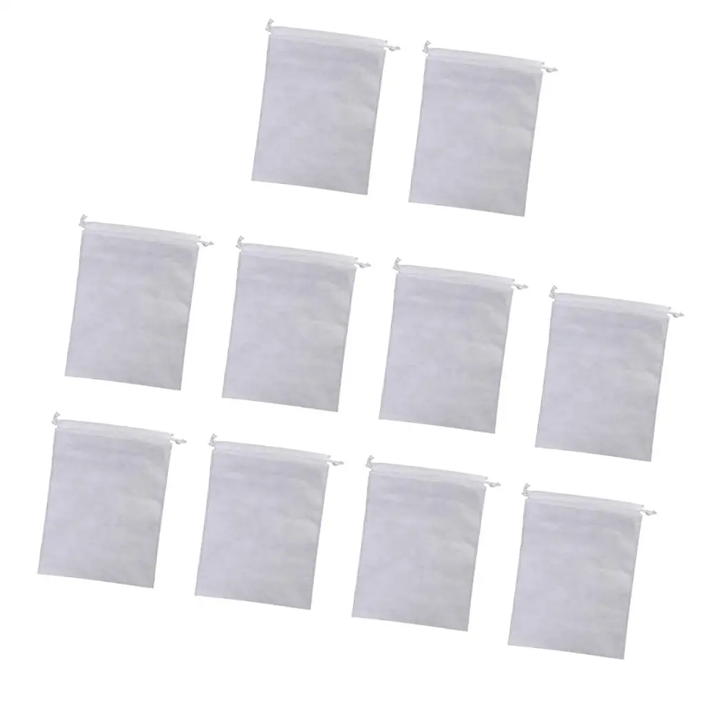 

10x Waterproof Non-woven Shoe Cloth Storage Bag Travel Wash Pouch Drawstring S, 23x17cm