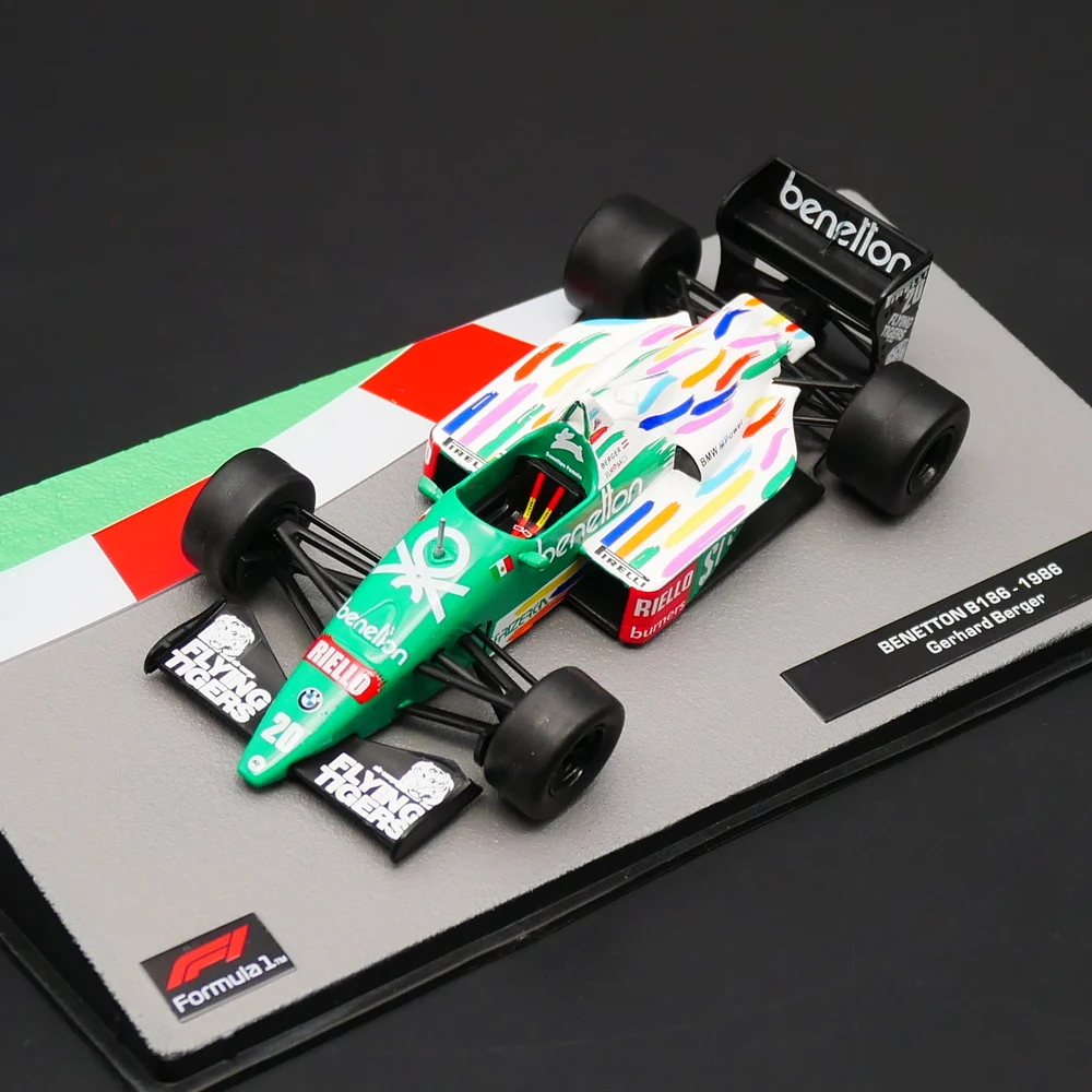 Ixo 1:43 Benetton B186 1986 Gerhard Berger Diecast Car Metal Toy Model