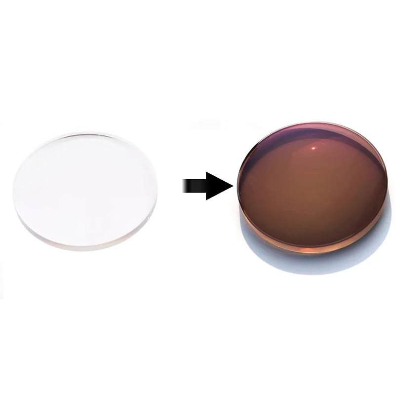 HONGMEI Photochromic 1.56/1.61/1.67/1.74CR39  Resin Aspheric Myopia Hyperopia Optical Prescription Astigmatism  circle lenses