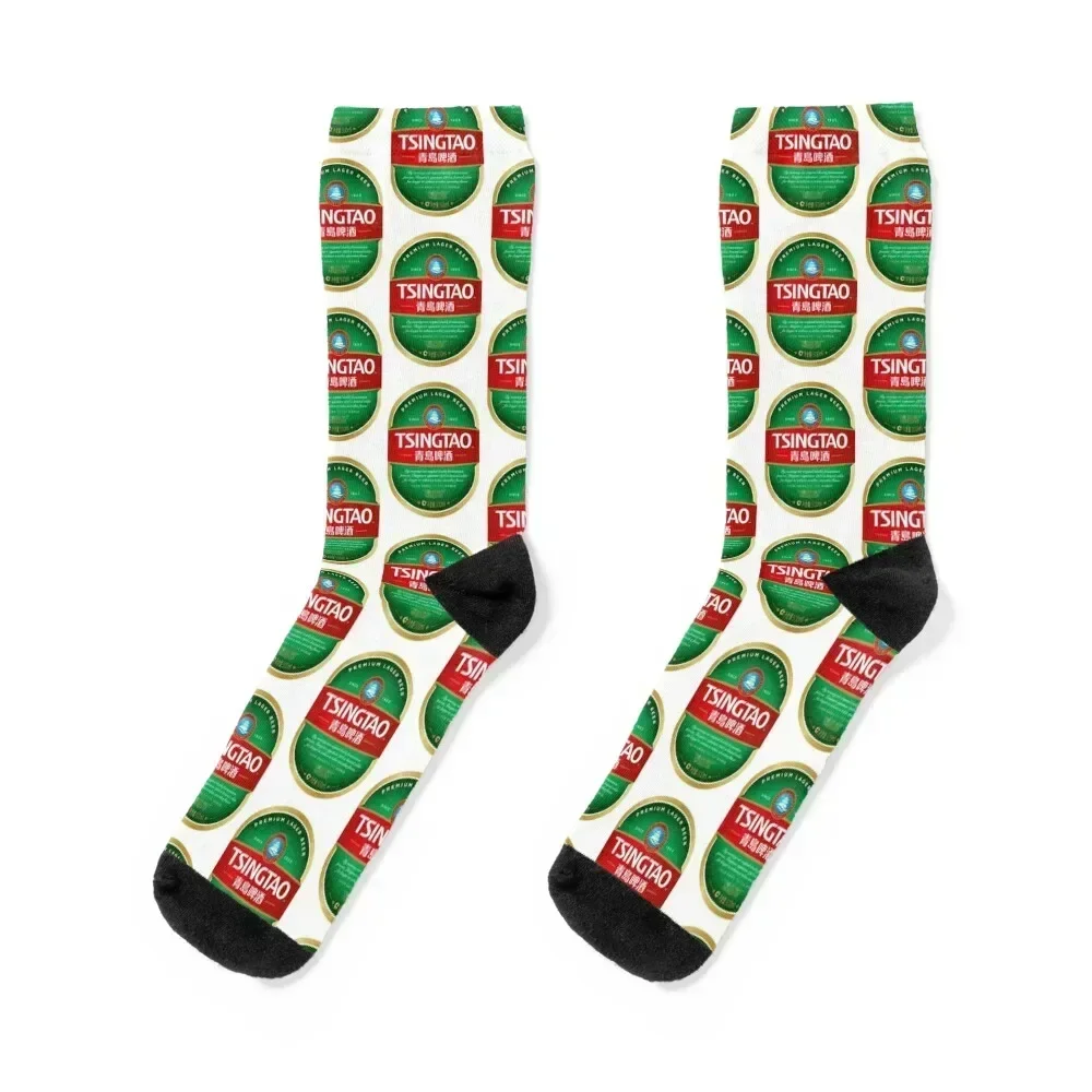 

Tsingtao logo Socks bright garter designer brand Boy Socks Women's