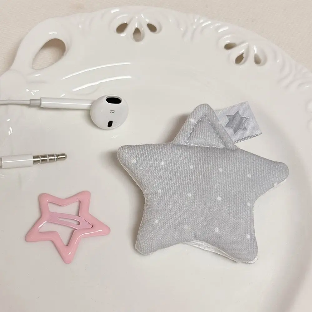 Gifts Y2k Data Cable Organizer Handmade Star Earphone Storage Bag Multifunctional Wave Point Earphone Decoration