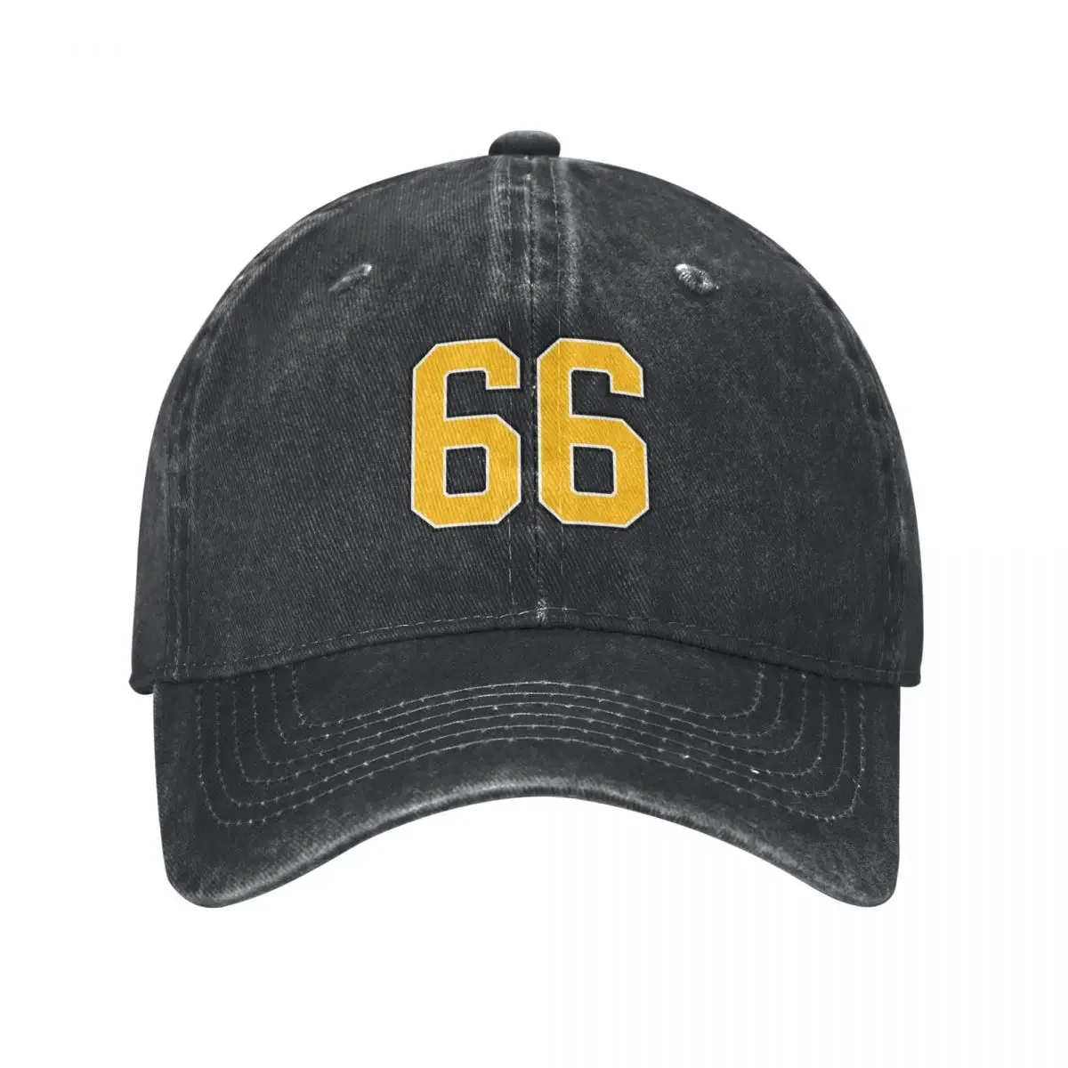 

Yellow Number 66 lucky sports jersey sixty six Baseball Cap Rugby Hip Hop Gentleman Hat Women's Golf Clothing Men's