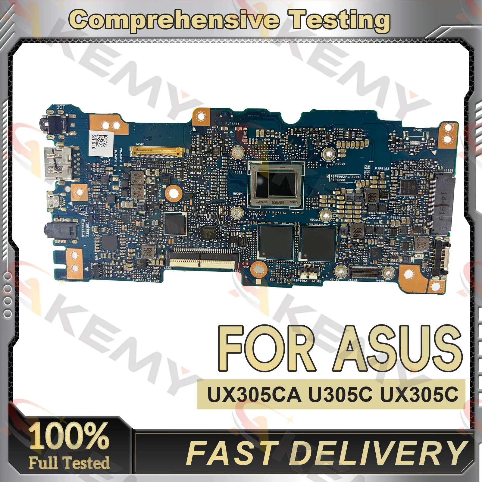 UX305CA Laptop Motherboard For ASUS ZenBook U305C UX305CA UX305C Notebook Mainboard With M3 M5 M7 CPU fast ship 100% tests OK