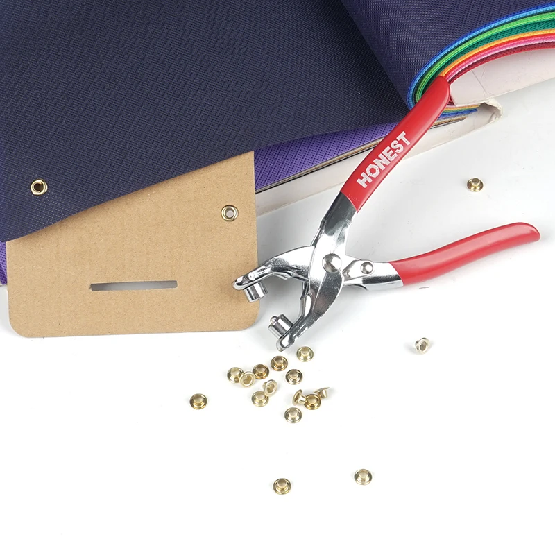 Shoelace Eyelet & Buckle Pliers Tool DIY Craft Sewing Hollow Solid Metal Snap Buttons Clothes Installation Accessories