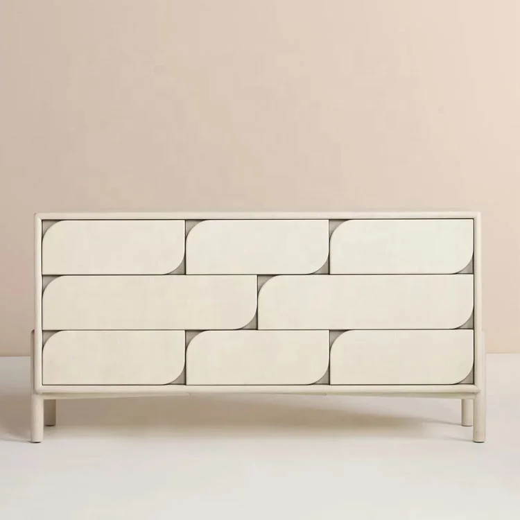 

* High Quality Bedroom Furniture French Contemporary Solid Wood 8-drawer Dresser